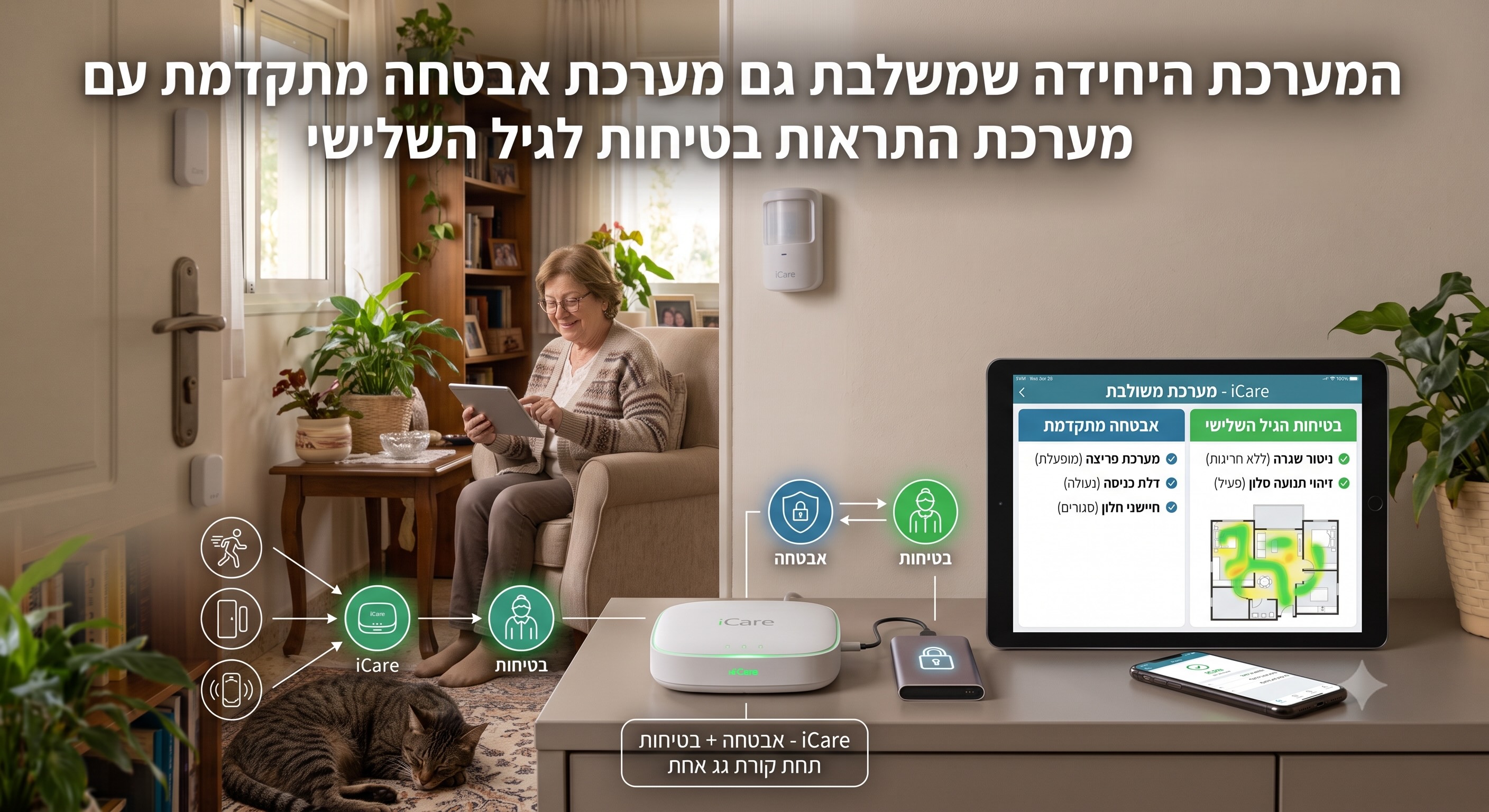 רכיבי מערכת iCare בבית